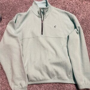 Women’s medium Light Green Quarter-Zip Sweater Zyia active